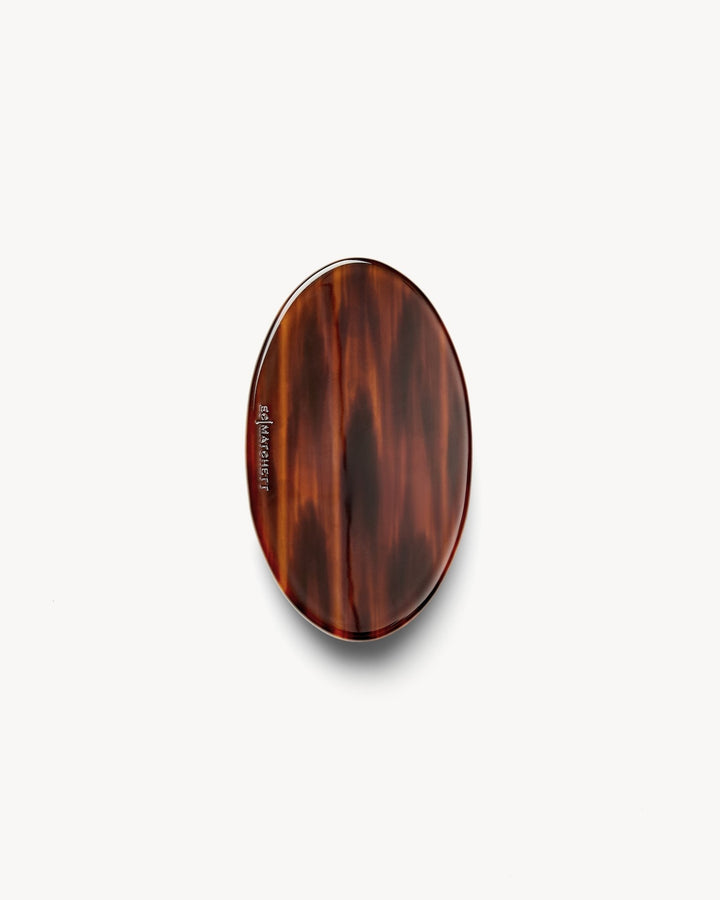 Beard Brush in Bourbon on a white background