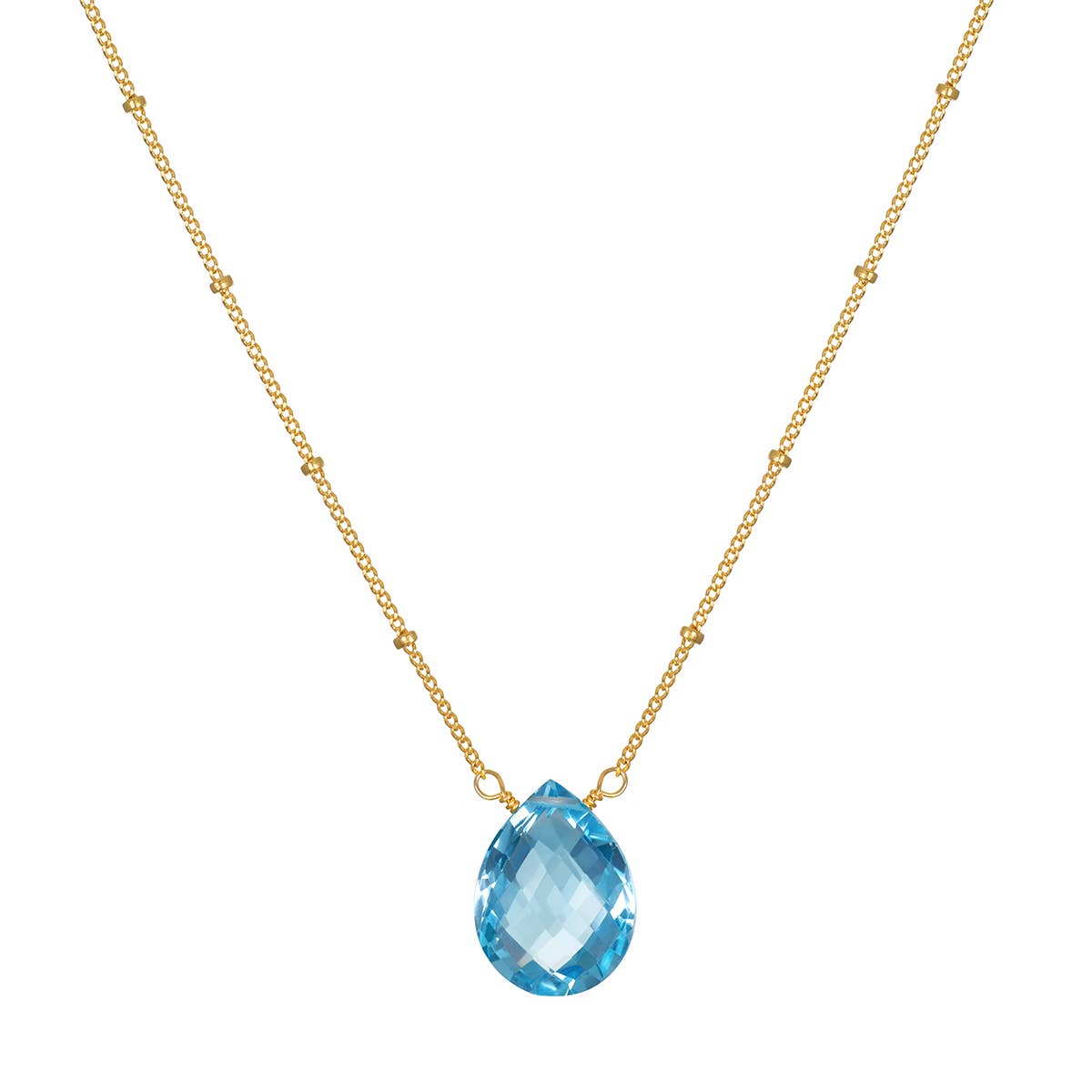 Blessed Abundance Blue Topaz Necklace - Echo Market
