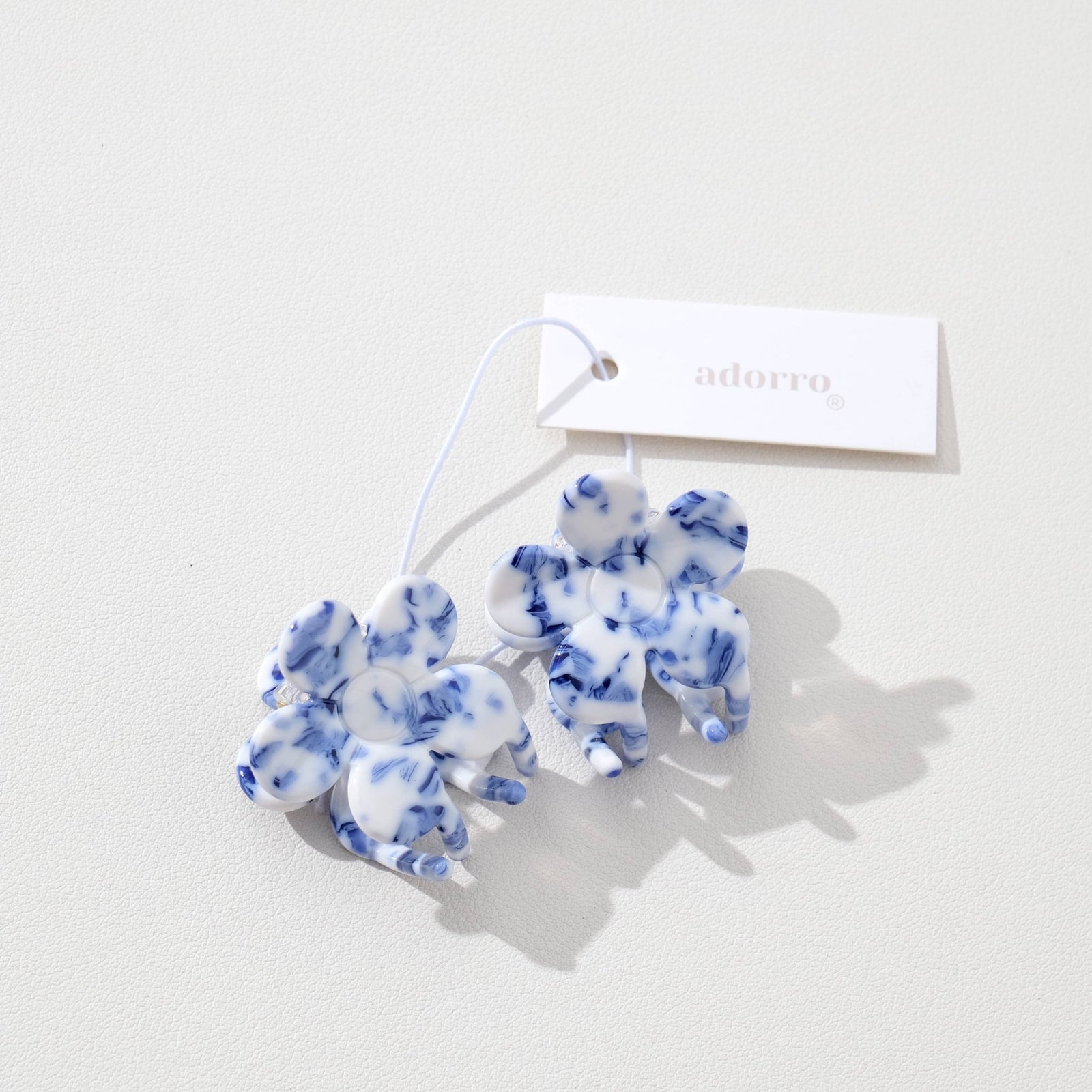 Blossom Coastal Blue Flower | Mini Claw Clip | Set of 2 - Echo Market