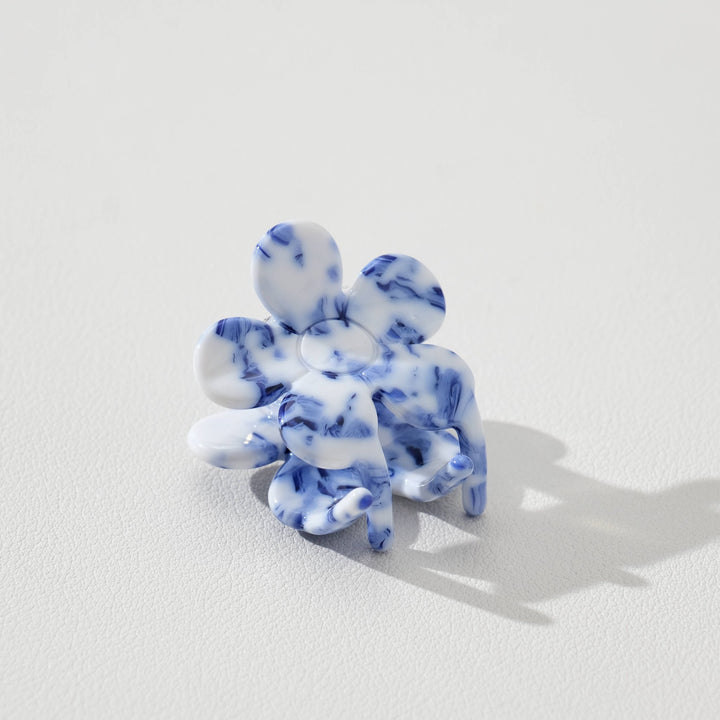 Blossom Coastal Blue Flower | Mini Claw Clip | Set of 2 - Echo Market