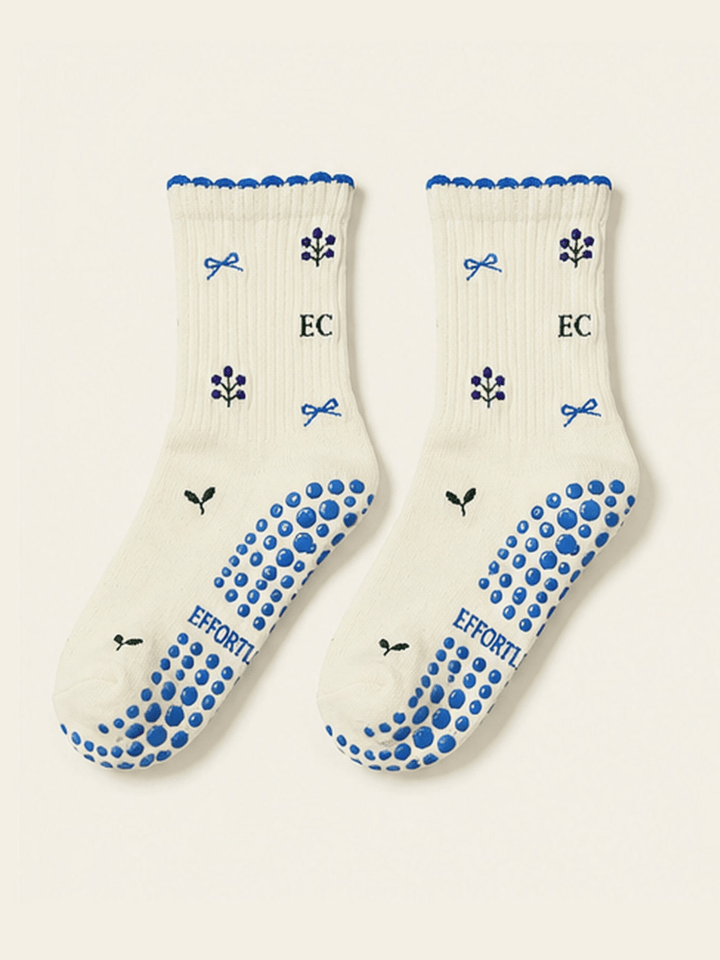 🫐 Blueberry Grip Sock | Pilates Socks - Echo Market