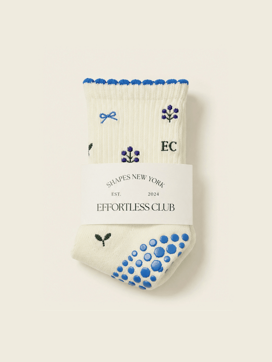 🫐 Blueberry Grip Sock | Pilates Socks - Echo Market