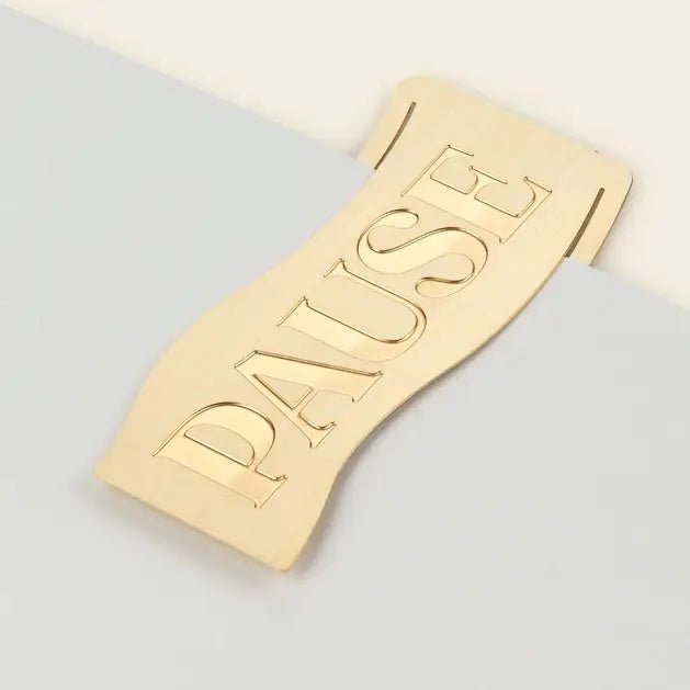Brass Bookmark | Pause - Echo Market