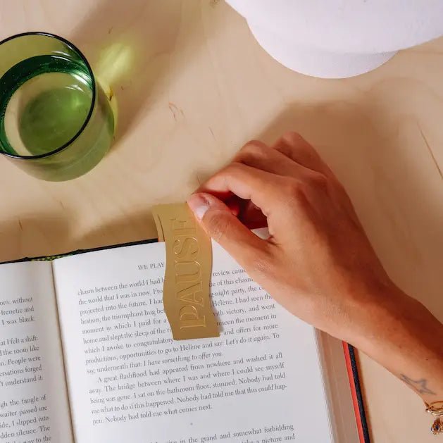 Brass Bookmark | Pause - Echo Market