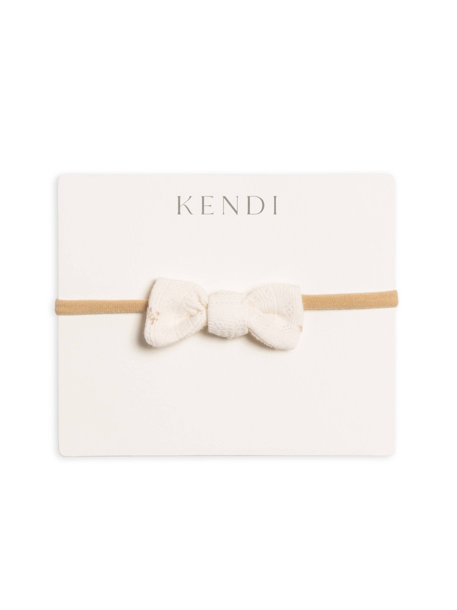 Brushed Back Pointelle Dainty Bow - Echo Market