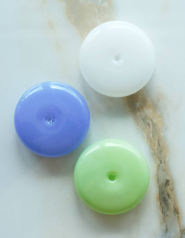 Bubble Incense Holder | White Milk Glass - Echo Market