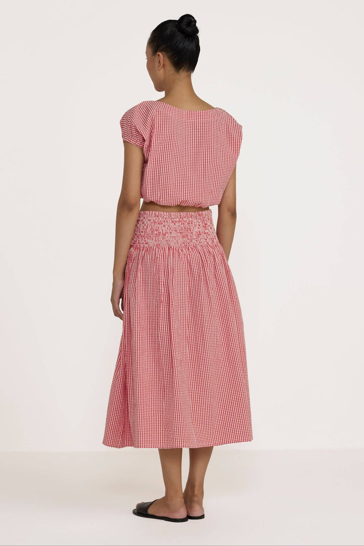 Bubble Top | Poppy Gingham - Echo Market