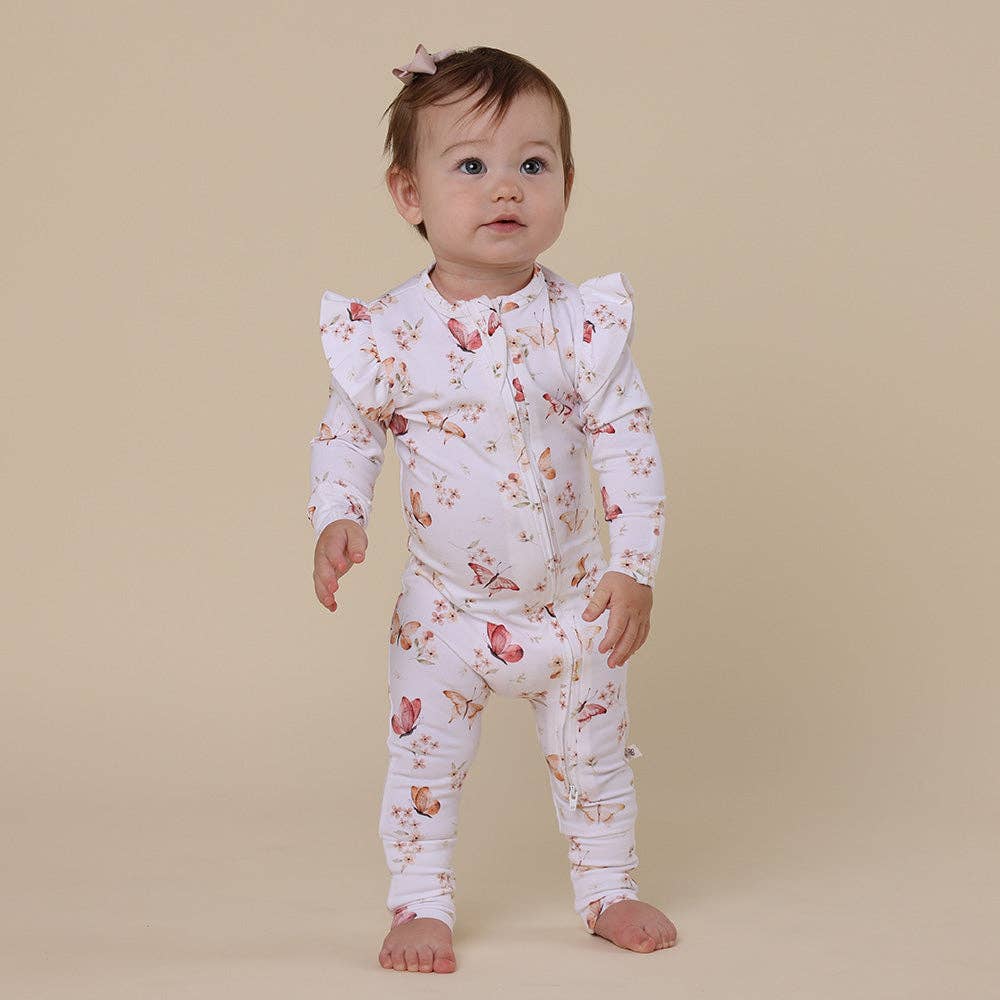 Butterfly Organic Snugglesuit Convertible Romper - Echo Market