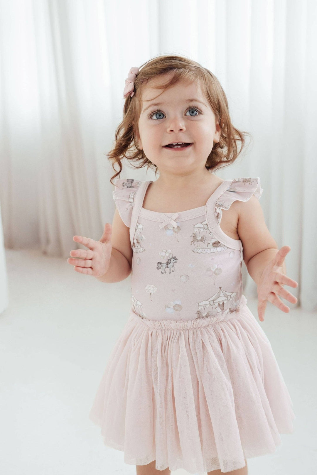 Carousel Ponies Tutu Dress | Mauve - Echo Market