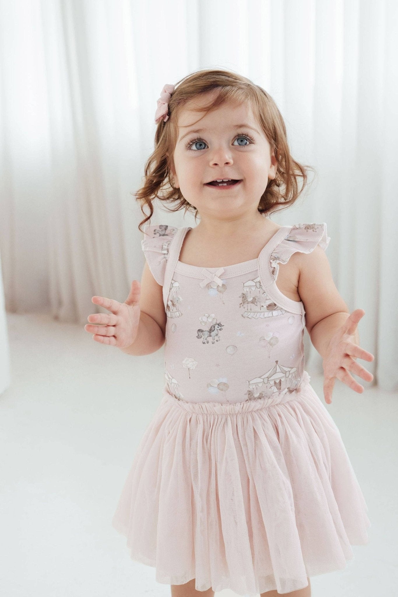Carousel Ponies Tutu Dress | Mauve - Echo Market