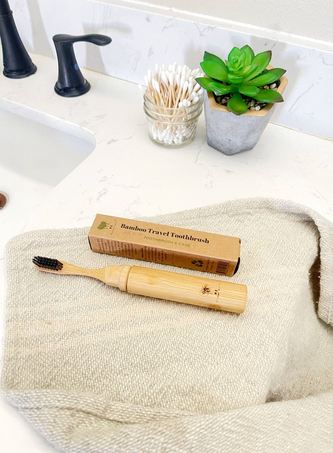 All-in-One Bamboo Travel Toothbrush