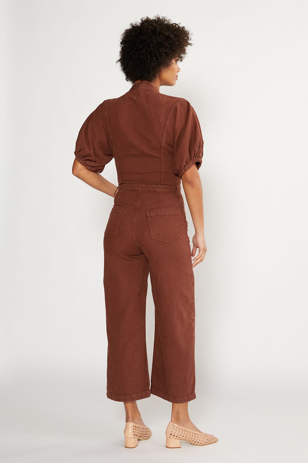 Celeste Wide Leg Jumpsuit | Dark Russet - Echo Market