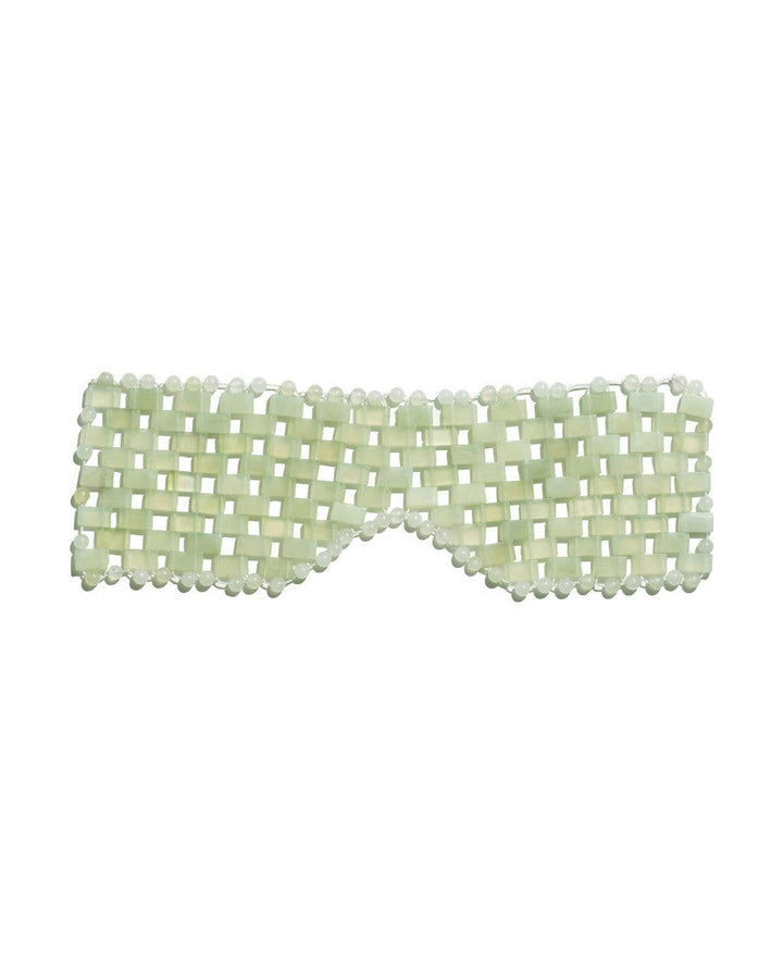 Earth Harbor ISLAND JADE Gemstone Facial Therapy Mask on white background.