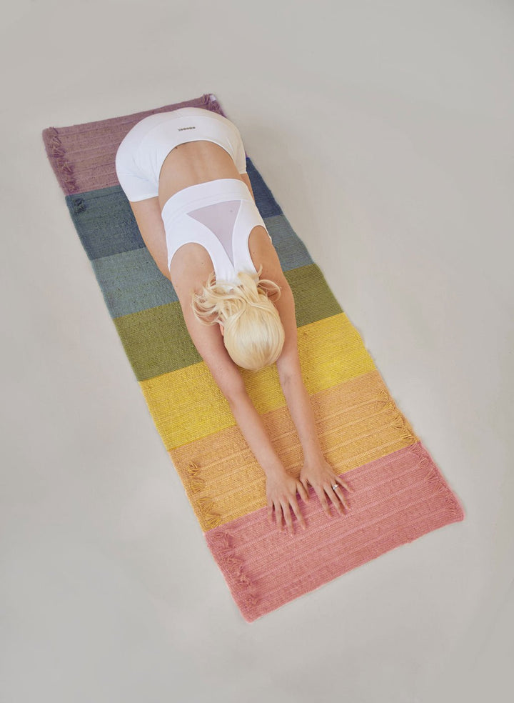 Chakra Energy | Organic Cotton & Herbal-Dyed Yoga Mat - Echo Market