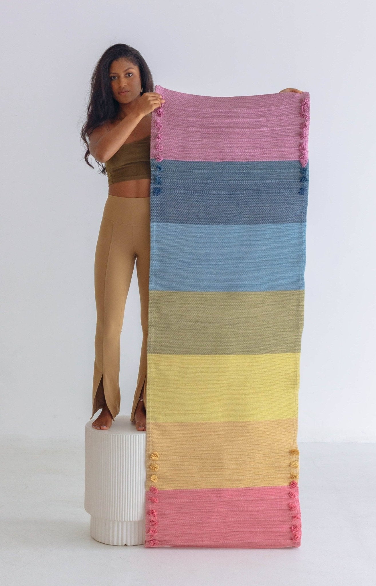 Chakra Energy | Organic Cotton & Herbal-Dyed Yoga Mat - Echo Market