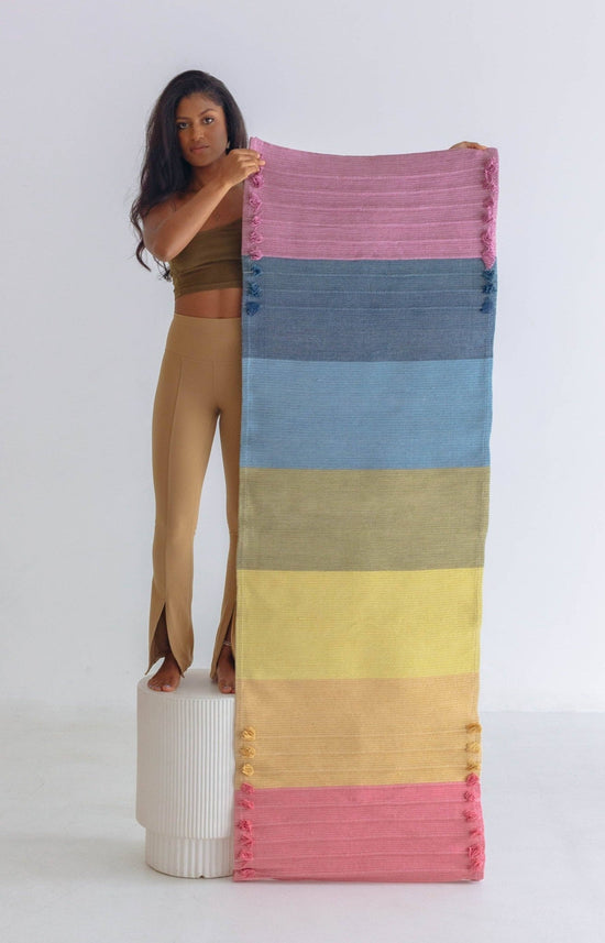 Chakra Energy | Organic Cotton & Herbal-Dyed Yoga Mat - Echo Market