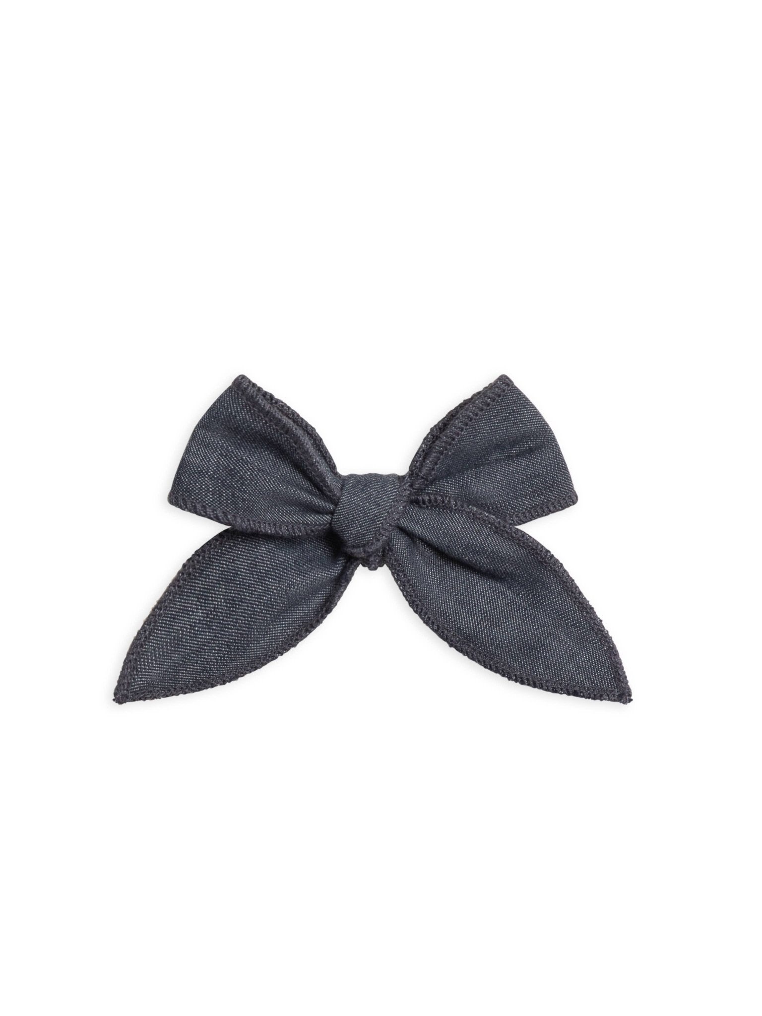 Chambray Bow Clip - Echo Market