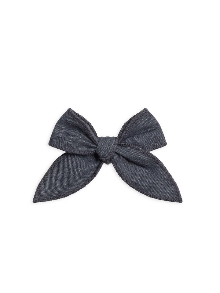 Chambray Bow Clip - Echo Market