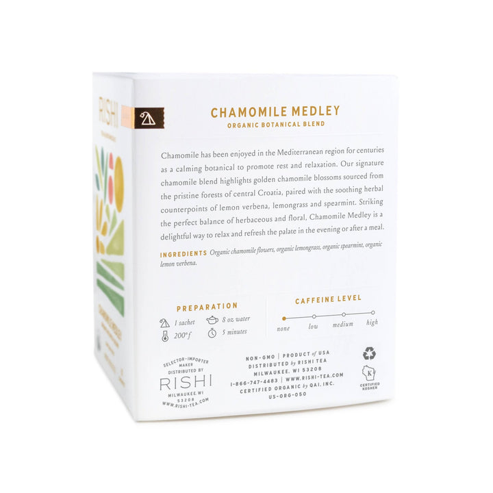 Chamomile Medley Organic Herbal Tea Sachets - Echo Market