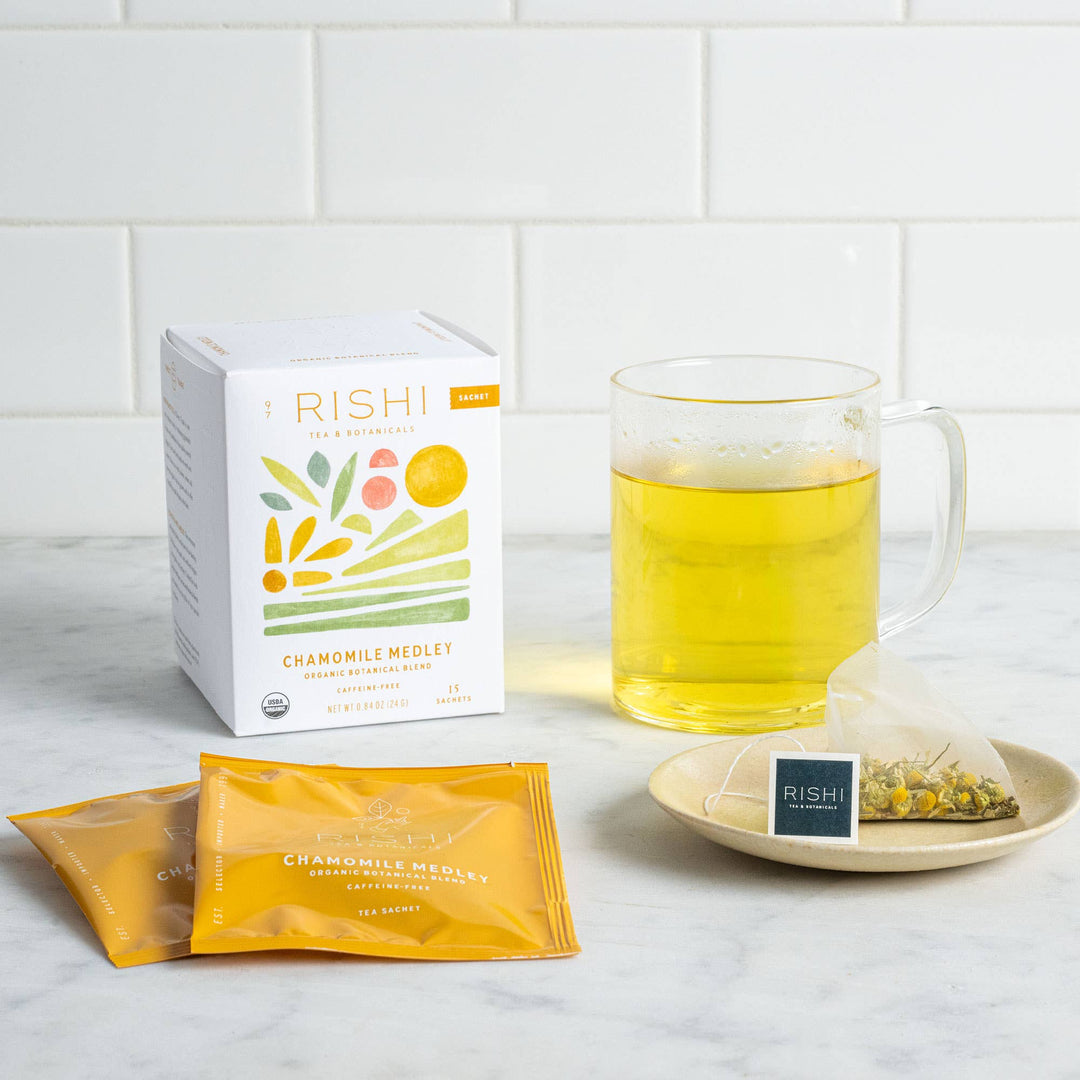 Chamomile Medley Organic Herbal Tea Sachets - Echo Market