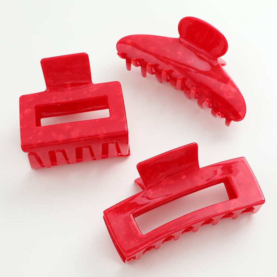 Cherry Red Large | Large Claw Clips - Echo Market
