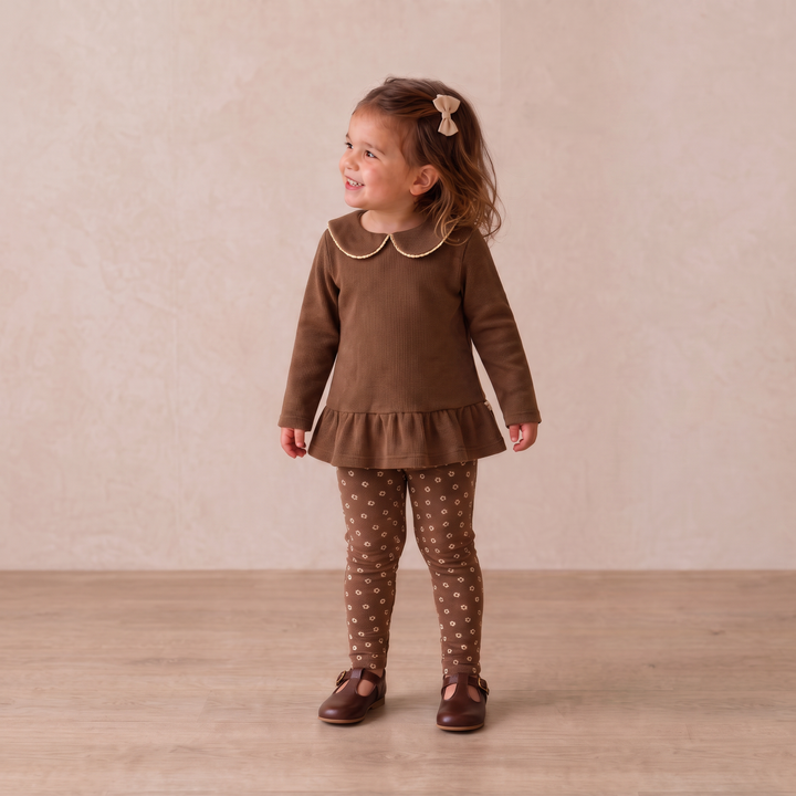 Organic Legging Set of 2 | Chestnut Bloom + Brown