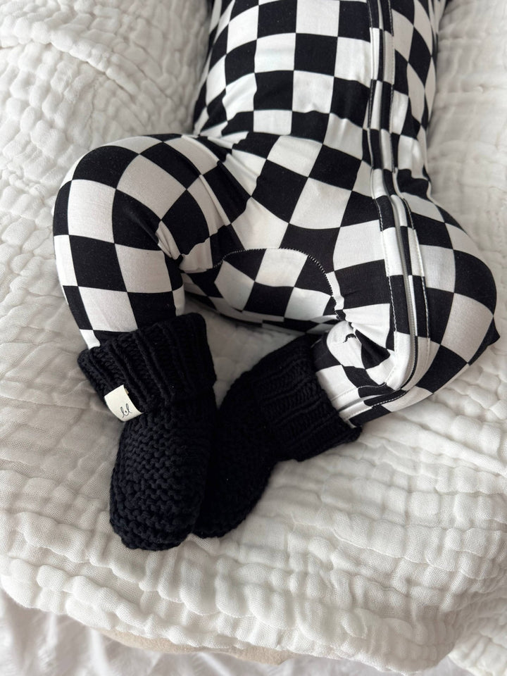 Chunky Knit Booties | Midnight - Echo Market