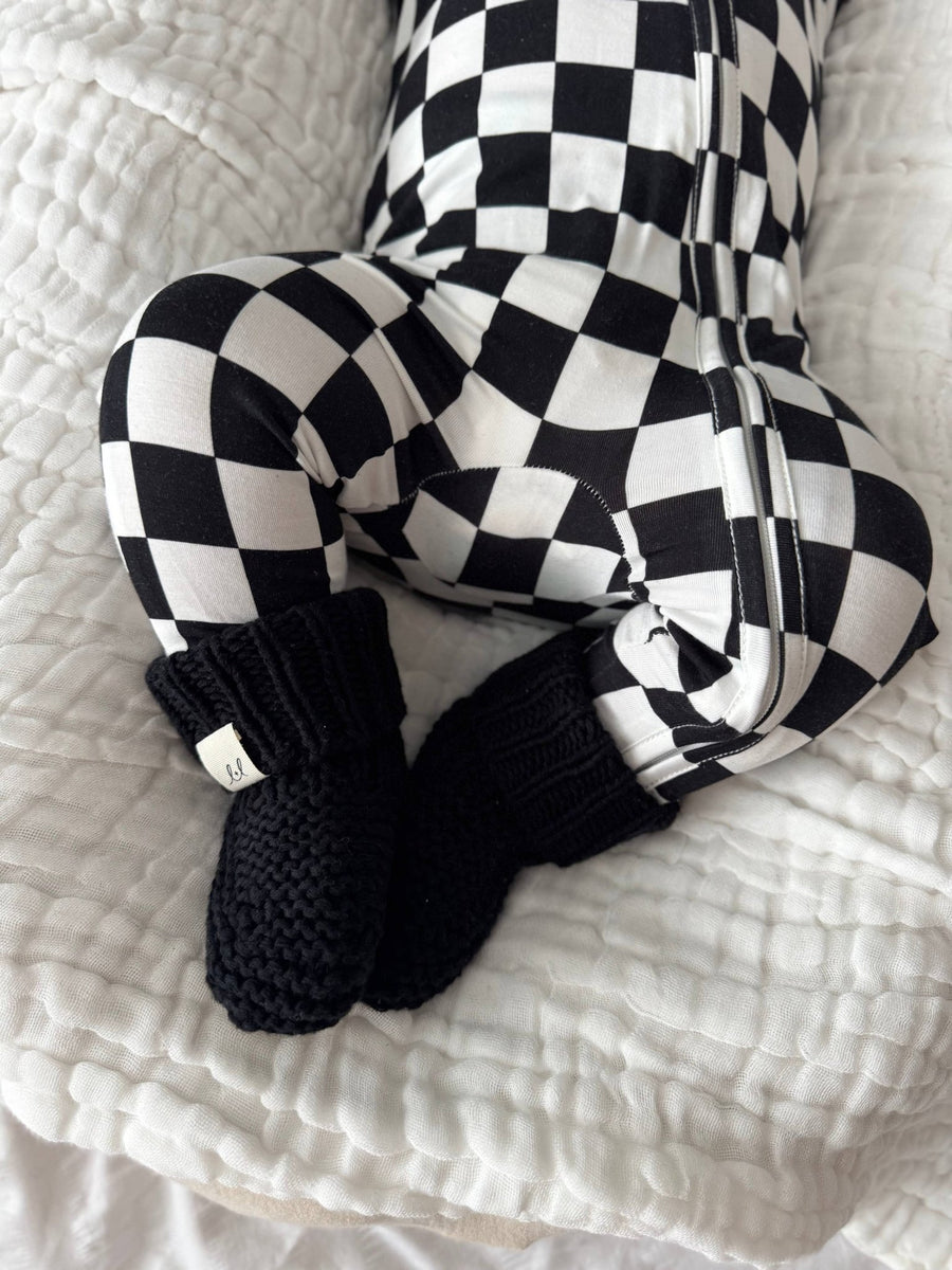 Chunky Knit Booties | Midnight - Echo Market