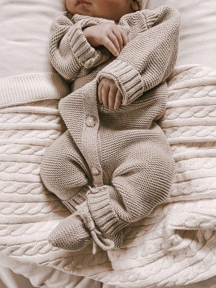 Classic Purl Knit Jumpsuit - Echo Market