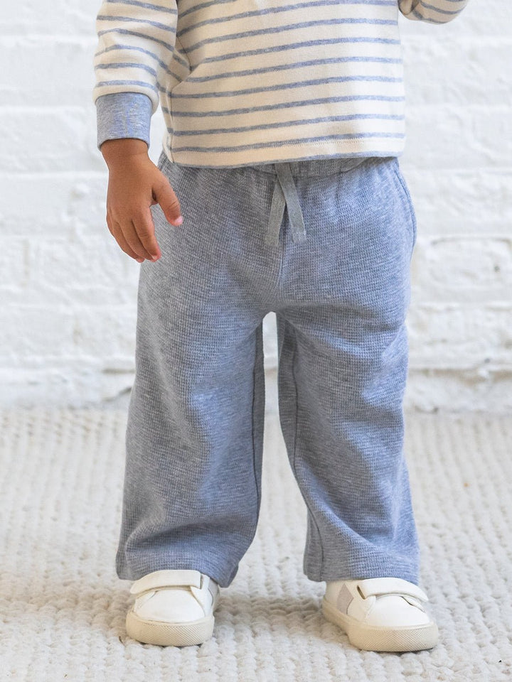Clove Waffle Knit Straight Leg Pants | Ashen - Echo Market
