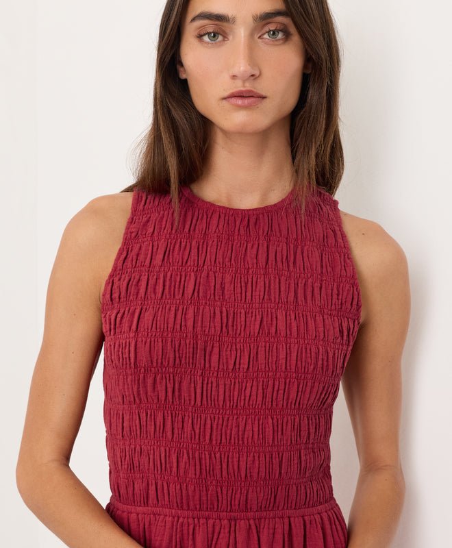 Coastal Double Gauze Smocked Dress - Echo Market