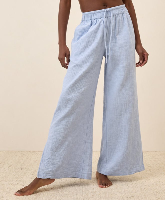 Coastal Double Gauze Split Hem Pant - Echo Market
