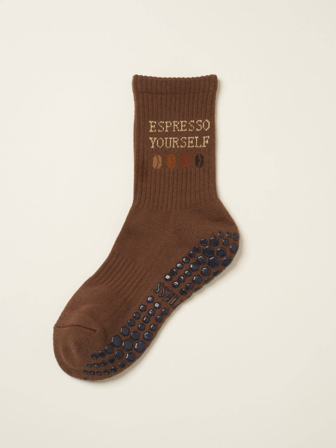 ☕︎ Coffee Lover Grip Sock | Pilates Socks - Echo Market