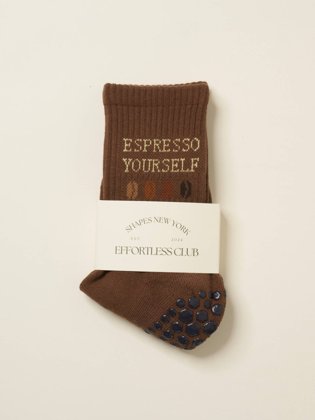 ☕︎ Coffee Lover Grip Sock | Pilates Socks - Echo Market