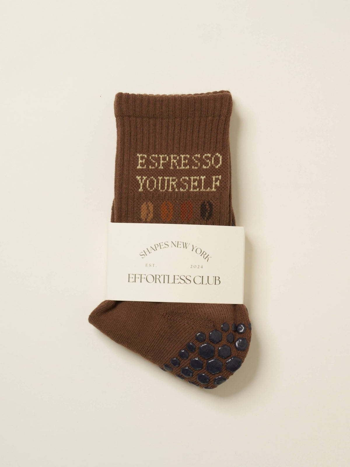 ☕︎ Coffee Lover Grip Sock | Pilates Socks - Echo Market