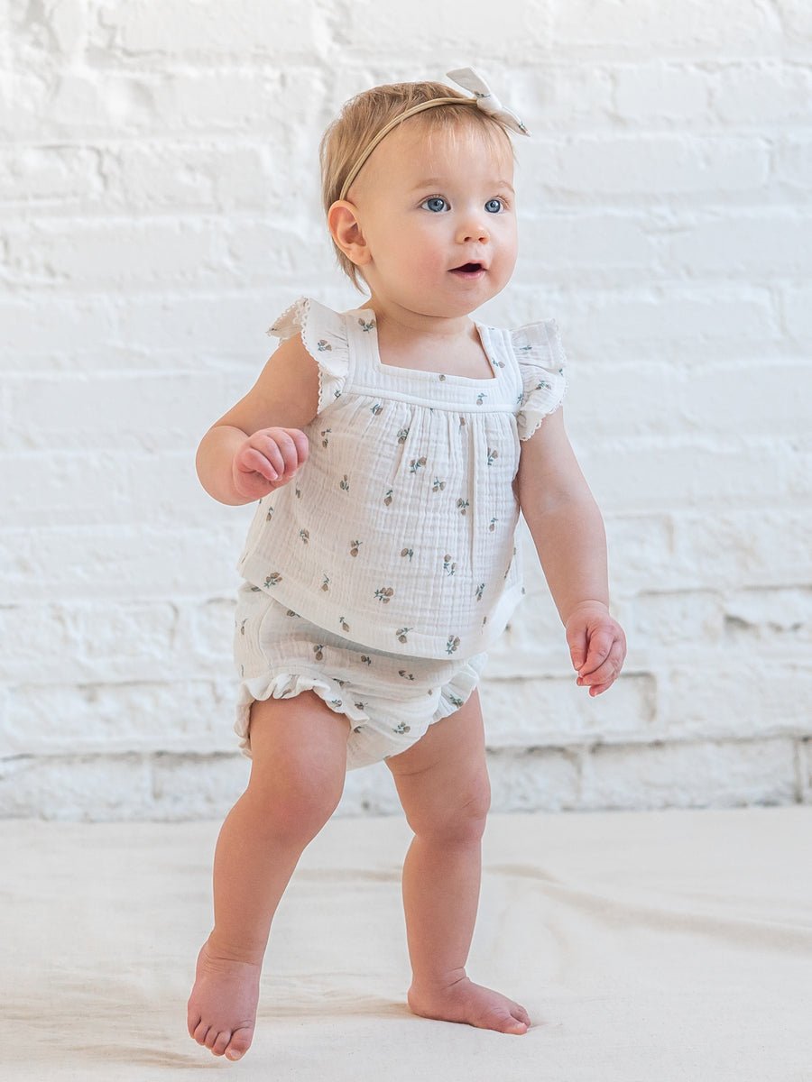 Colette Muslin Tank and Bloomer Set | Palmer Floral | Dune + Laguna - Echo Market