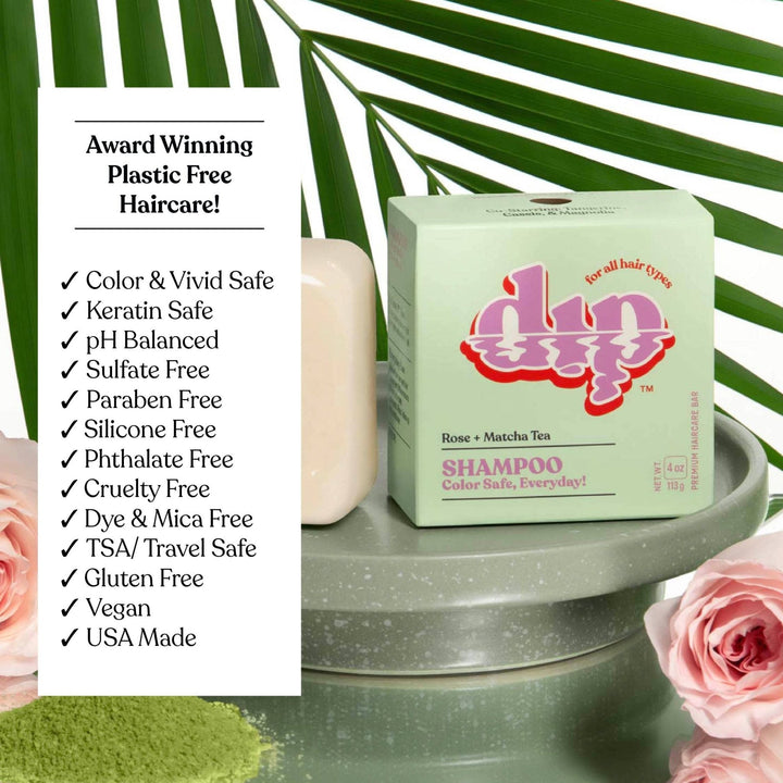 Color Safe Shampoo Bar for Every Day | Rose &amp; Matcha Tea - Echo Market