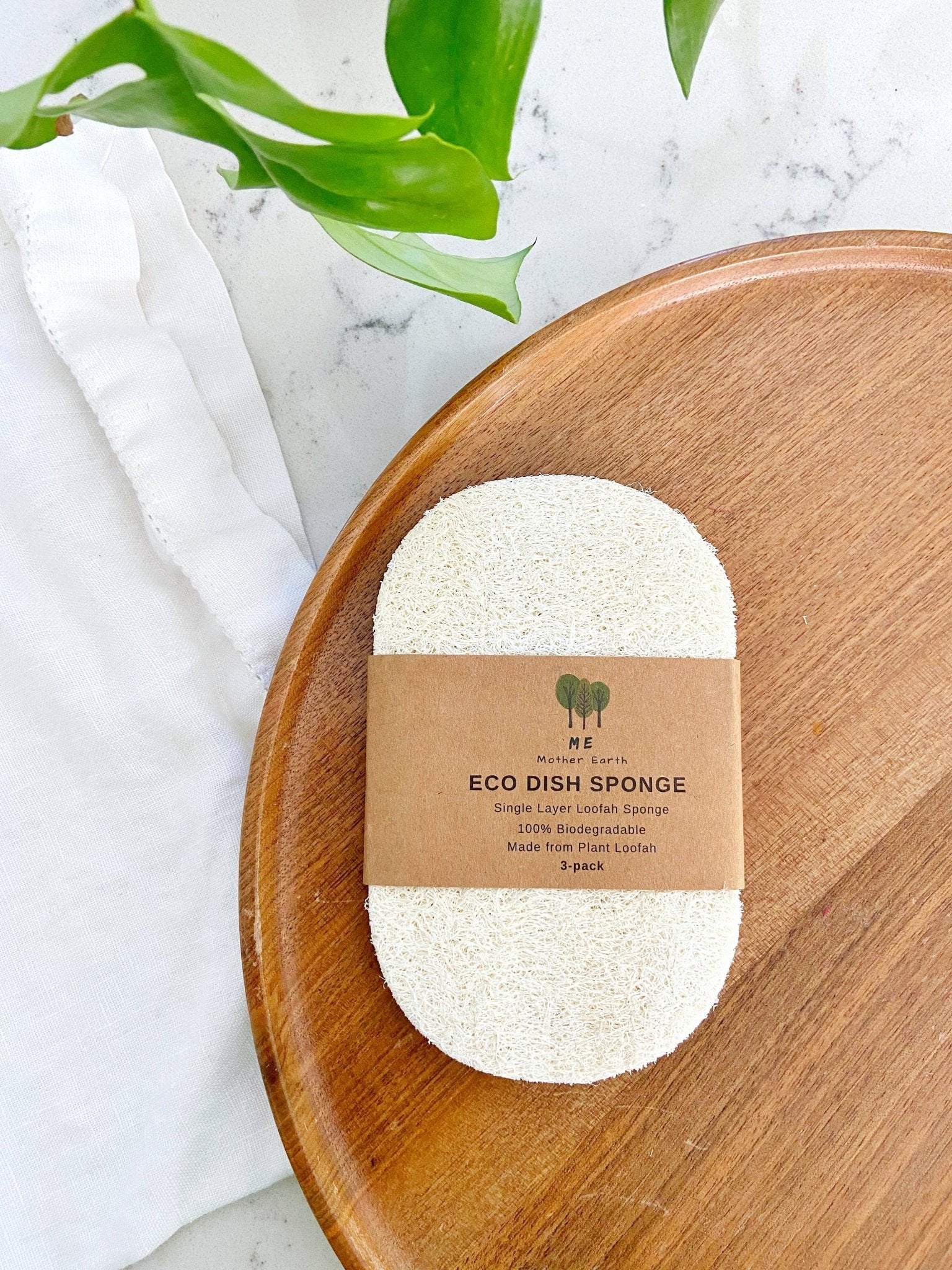 Compostable Loofah Dish Sponge | 3 - Pack - Echo Market