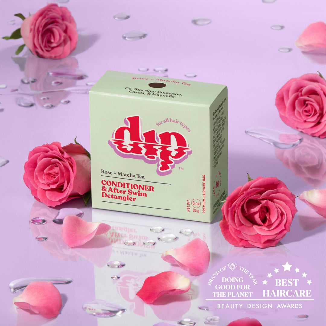 Conditioner Bar &amp; After Swim Detangler | Rose &amp; Matcha Tea - Echo Market