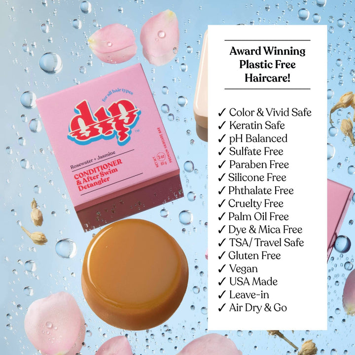 Conditioner Bar & After Swim Detangler | Rosewater & Jasmine - Echo Market