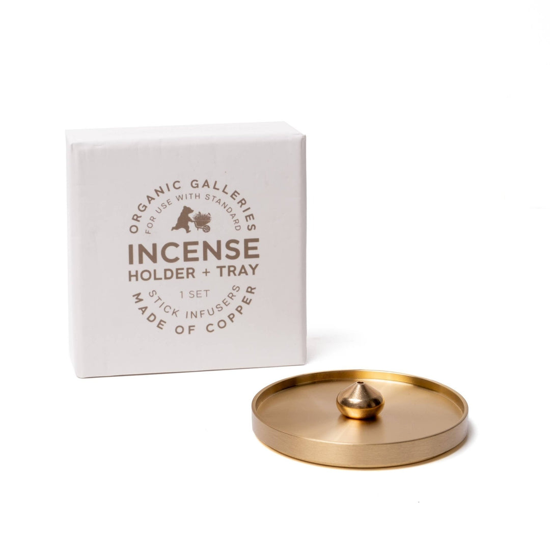 Copper Incense Holder + Tray Set - Echo Market
