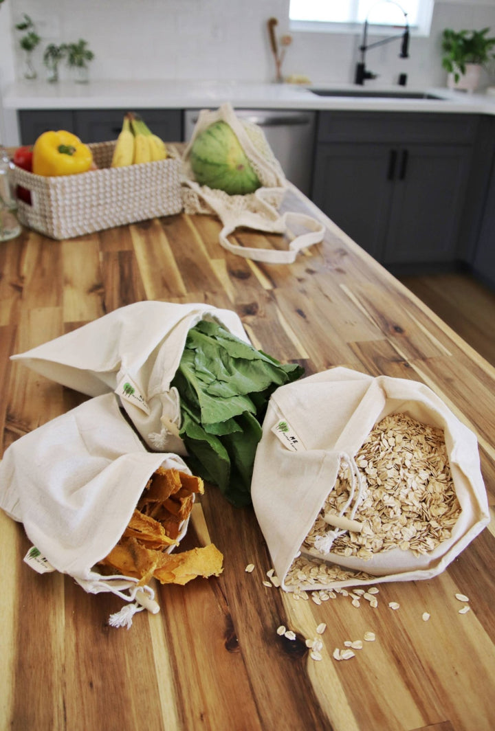 Cotton Muslin Bulk Shopping Bags | Set of 3 - Echo Market