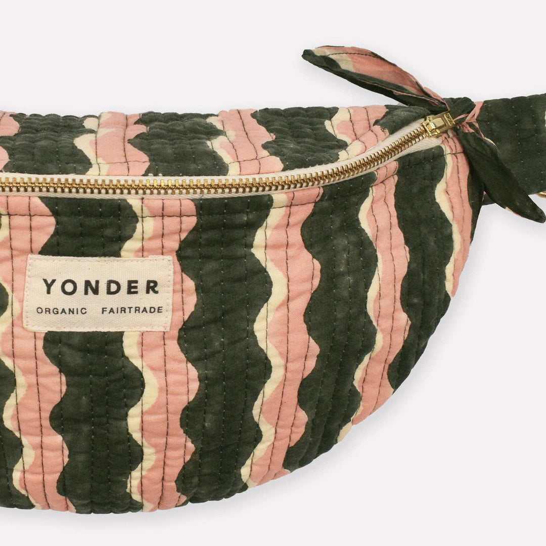 Cotton Quilted Bumbag | Whirly | Fern - Echo Market