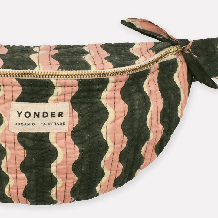 Cotton Quilted Bumbag | Whirly | Fern - Echo Market