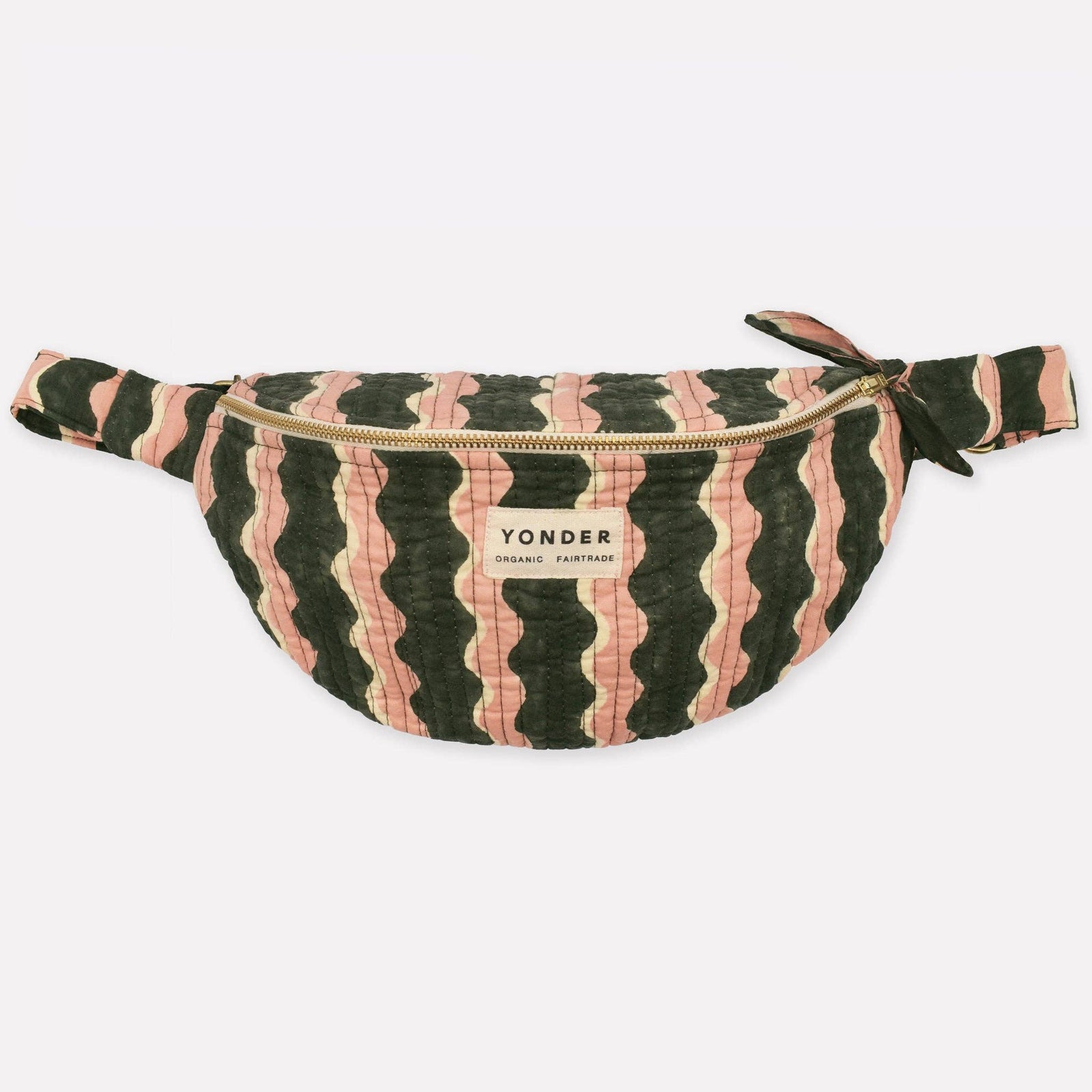 Cotton Quilted Bumbag | Whirly | Fern - Echo Market