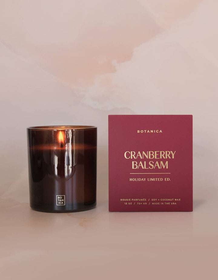 Cranberry Balsam Holiday Candle - Echo Market