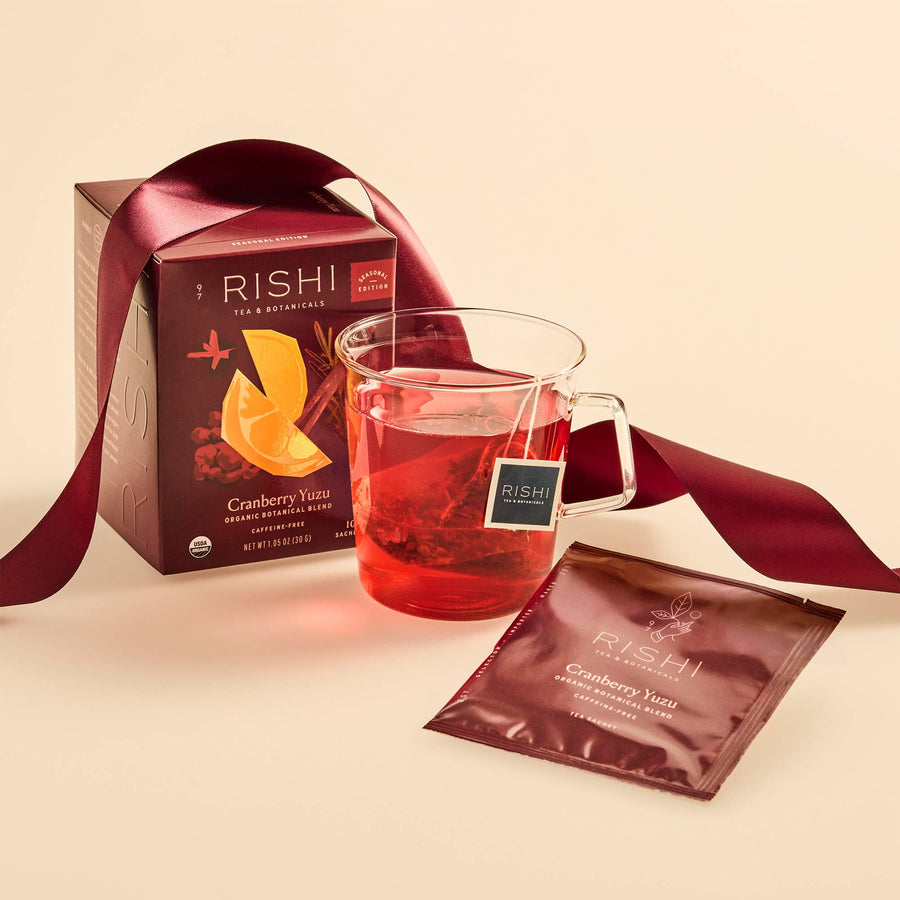 Cranberry Yuzu Seasonal Herbal Tea Sachets - Echo Market