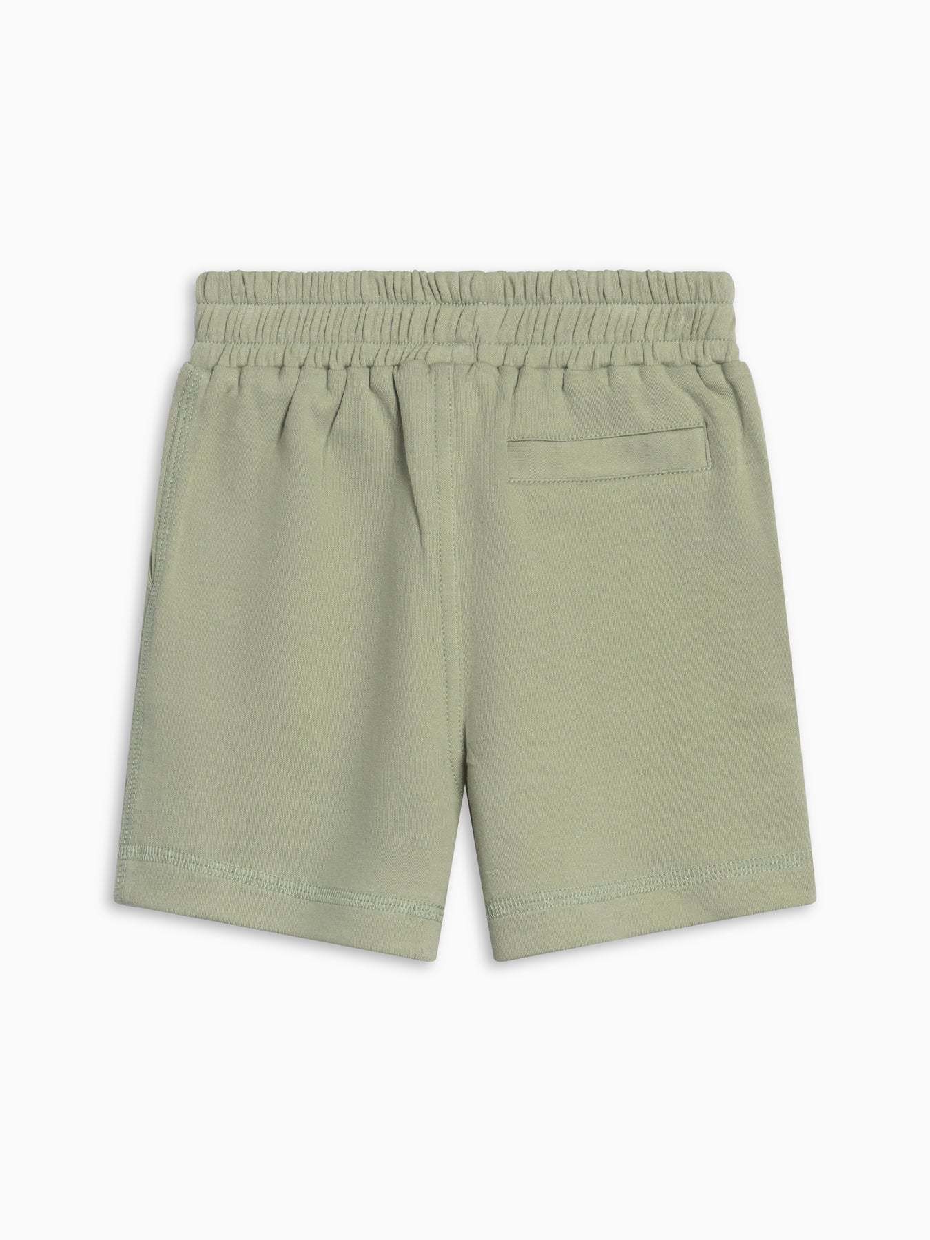 Green shorts on a white background