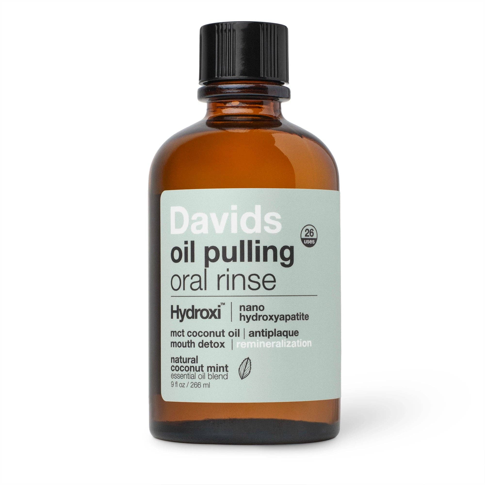 Davids Hydroxi™ Oil Pulling Oral Rinse w/ Nano Hydroxyapatite – Echo Market