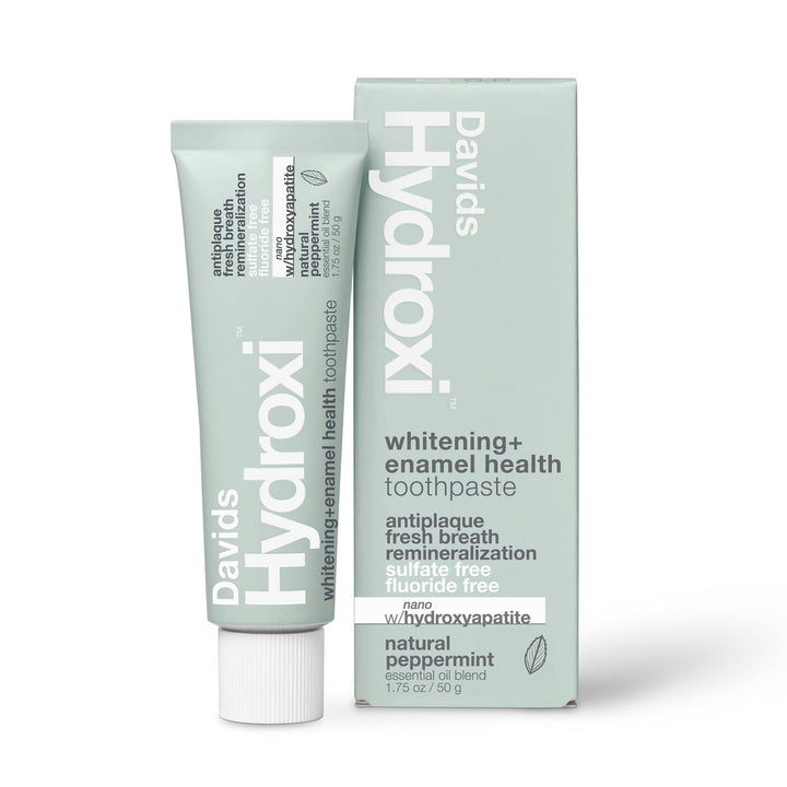 Davids Hydroxi™ Whitening + Enamel Health Nano Hydroxyapatite Premium Toothpaste | Peppermint - Echo Market